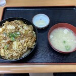 三池食堂 - ソースかつ丼（うま辛味）800円