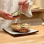 すし処 めくみ - 紅ズワイガニの焼き　手巻き