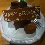 ブランブリュン - 切り分けたケーキその①