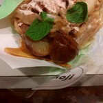 cafe nekoji - モンブランクレープ。