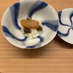 一本杉 川嶋 - おしのぎ　むかごご飯　からすみ