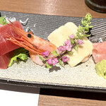 宝川温泉 汪泉閣 - 大岩魚の昆布〆と胡麻麩