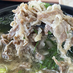 たも屋 - 肉うどんの肉