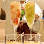 かまくら個室ビストロ KAMAKURA - 旬のフルーツスパークリング(990円)