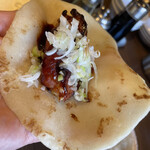 百華 - 豚ロースの薄餅焼き　アップ