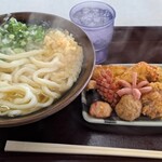 196366130 - かけうどん(大)、お惣菜