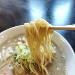 煮干中華 あさり - 味噌煮干は通常麺の太麵でお願い
