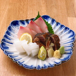 We also pride ourselves on fresh sashimi delivered directly from the market.