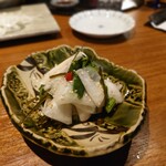 酒工房 架昇 - 青木農園産カブの千枚漬け