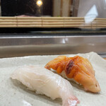 Matsuei Zushi - 鯛と赤貝