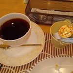 カフェ チコチコ - チコチコバーガー　森のホットコーヒーセット