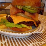 カフェ チコチコ - チコチコバーガー　森のホットコーヒーセット