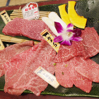 肉の田じま - 松阪牛徳利(赤身)四種盛り(6900円) ランプ、カメノコ、トモナカ、トモウチ