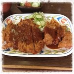 ハイライト食堂 - 『ジャンボチキンカツ定食』（おかずアップ）…相変わらずのボリューム☆お腹いっぱいです♪