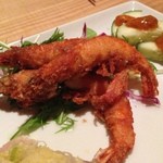 活海老バル orb 中華 - ソフトシェルシュリンプの五香唐揚げ