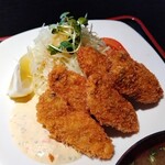 美味い魚と旨い酒 がってん - カキフライ定食