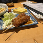 Toraya - 生ビールセットの味噌串カツ