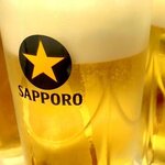 やきとり大将 - ドリンク写真:美味い！サッポロ生ビール(^▽^)/