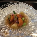 横浜うかい亭 - 夏野菜とウニのコンソメゼリー寄せ