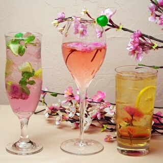 [Spring Fair♪] We offer recommended spring dishes and cherry blossom drinks