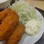 とんかつはまや - カキフライ定食