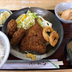 Kikaku an - ミックスフライ定食 870円