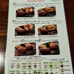 ウェリントン - メニュー