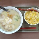 スガキヤ - 特製ラーメン大盛りとチャーハン大盛り