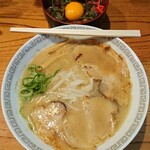 赤跳馬 - 白そばチャーシューと、ミニ豚丼