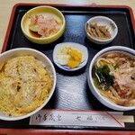 七福 - ミニかつ丼セット（A）　950円