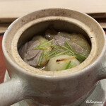 御料理 寺沢 - 炊合せ代わりの土瓶蒸し