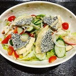 Hachinohe Senbei (rice crackers) salad