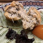 御料理 寺沢 - ずわいがにとキャビアの蟹クリームコロッケに香茸