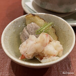 御料理 寺沢 - 海老とホロホロ鳥