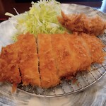 かつ膳 - ロースカツ定食＋カキフライ