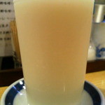 中島屋 - ●どぶろく　４８０円
      旨い剥身と一緒にどぶろく（濁り酒）も頂きました。