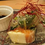 ユニークベリー - サーモンクリームチーズの生春巻