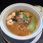 らーめん三極志 - 海老坦々麺(1050円)