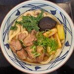 丸亀製麺 - 鴨すきうどんのアップ