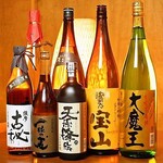 Full range of carefully selected authentic shochu and sake