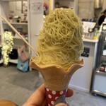 うなぎいもストア inTOKYO - 戸越銀座　うなもストア　芋モンブランソフト