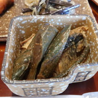 出羽屋 - 朝食②独活、鰊炊合せ