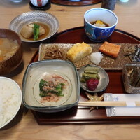 出羽屋 - 朝食全景