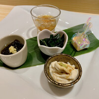 名古屋 栄 鮨 栄華 - 前菜5種