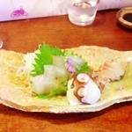 十割蕎麦 やまなか - お造り盛り合わせ