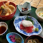 和食処　じゃぽにか - ミニ天丼とマグロの山かけ