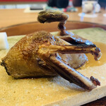 柚木元 - ⑤ 焼き小鴨（鴨の一種）、焼汁のソース