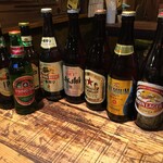 Various bottled beers