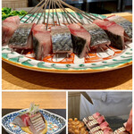 日本料理FUJI - 近海の鯖を使った鯖味噌風
      ご主人が、過去一番の鯖と仰る料理、鯖味噌風の仕立てですがこれも美味しかったです♪
      鯖は漁港で活け締めに（泳いだ状態で漁港に入る）、血合いの色濃さがクッキリとしています。