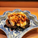 すし処 みや古分店 - 焼き物は鱈白子、どんこ椎茸